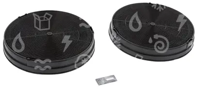 filtr uhlíkový odsavače par ZANUSSI / ELECTROLUX / AEG, EFF62, 2ks